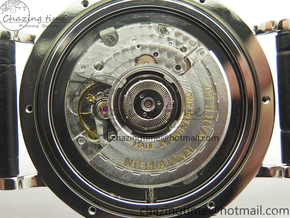 MIROTIME 0303 Supportive Portofino Automatic SS AF 1:1 Best Edition White Dial on Black Croco Leather Strap A 7184